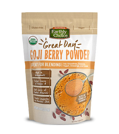 NATURES EARTHLY CHOICE: Powdr Blendg Goji Bry Org, 8 oz