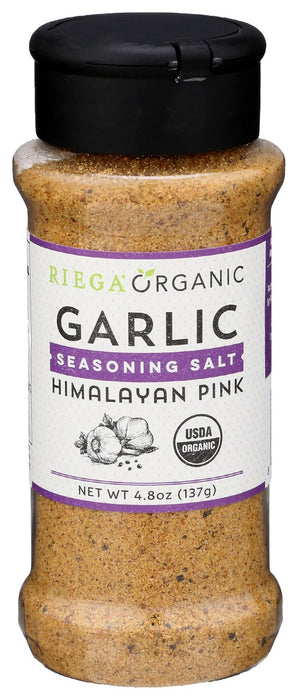 RIEGA: Organic Garlic Seasoning Salt, 4.8 oz