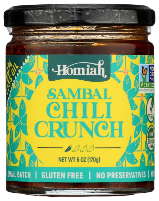 HOMIAH: Sambal Chili Crunch Vegan, 6 oz