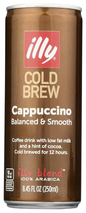 ILLYCAFFE: Cold Brew Cappuccino Coffee, 8.45 fo