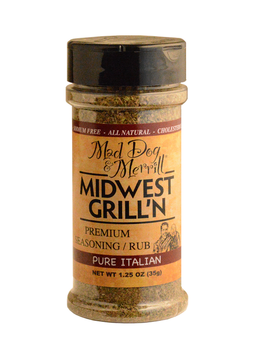 MDDOG&MER: Pure Italian Premium Seasoning Rub Sodium Free, 1.25 oz