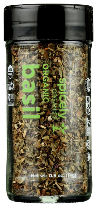SPICELY ORGANICS: Organic Basil Jar, 0.5 oz