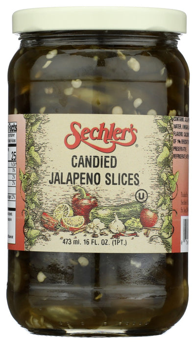 SECHLERS: Candied Jalapeno Slices, 16 oz