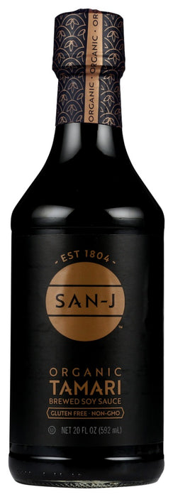 SAN J: Organic Tamari Soy Sauce Gluten Free, 20 oz