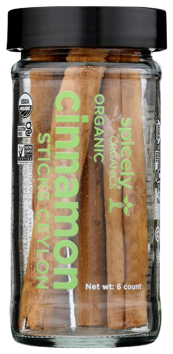 SPICELY ORGANICS: Organic Cinnamon Ceylon Sticks, 6 pc