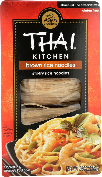 THAI KITCHEN: Gluten Free Brown Rice Noodles, 8 oz