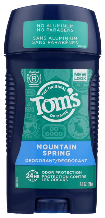 TOMS OF MAINE: Long-Lasting Aluminum-Free Natural Deodorant Mountain Spring, 2.8 oz.