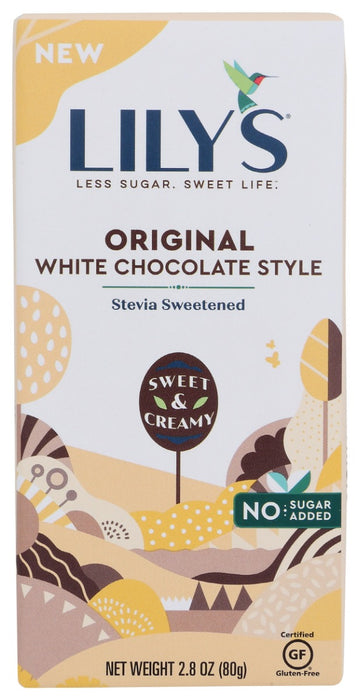 LILYS SWEETS: Bar Original Chocolate White, 2.8 OZ