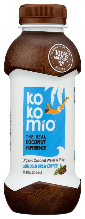 KOKOMIO: Organic Cold Brew Coffee Coconut Water & Pulp, 11.8 fo