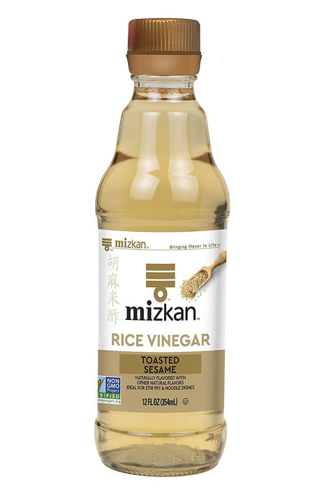 MIZKAN: Toasted Sesame Rice Vinegar, 12 oz