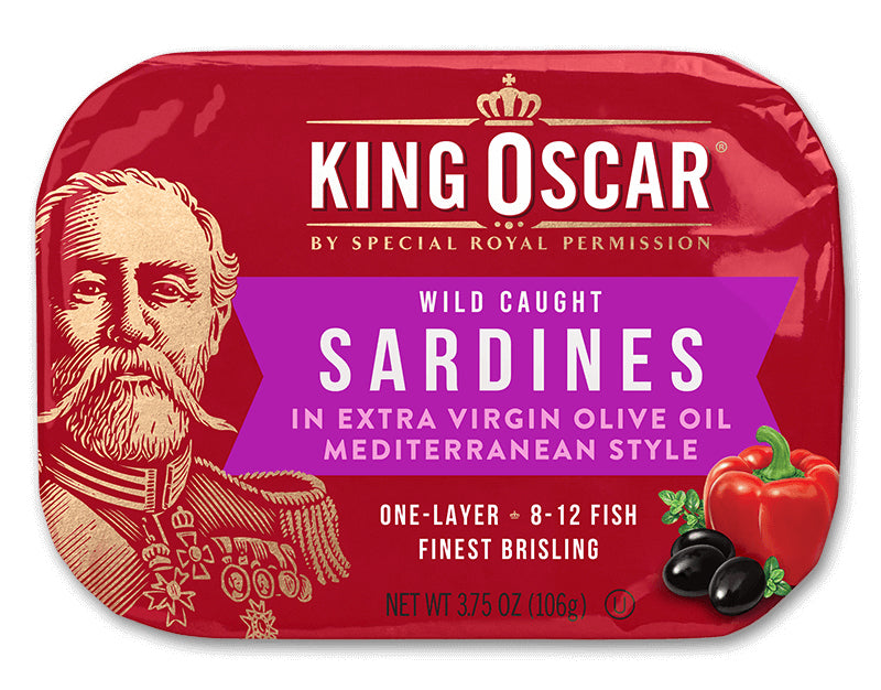 KING OSCAR: Sardine Olive Oil Mediterranean, 3.75 OZ