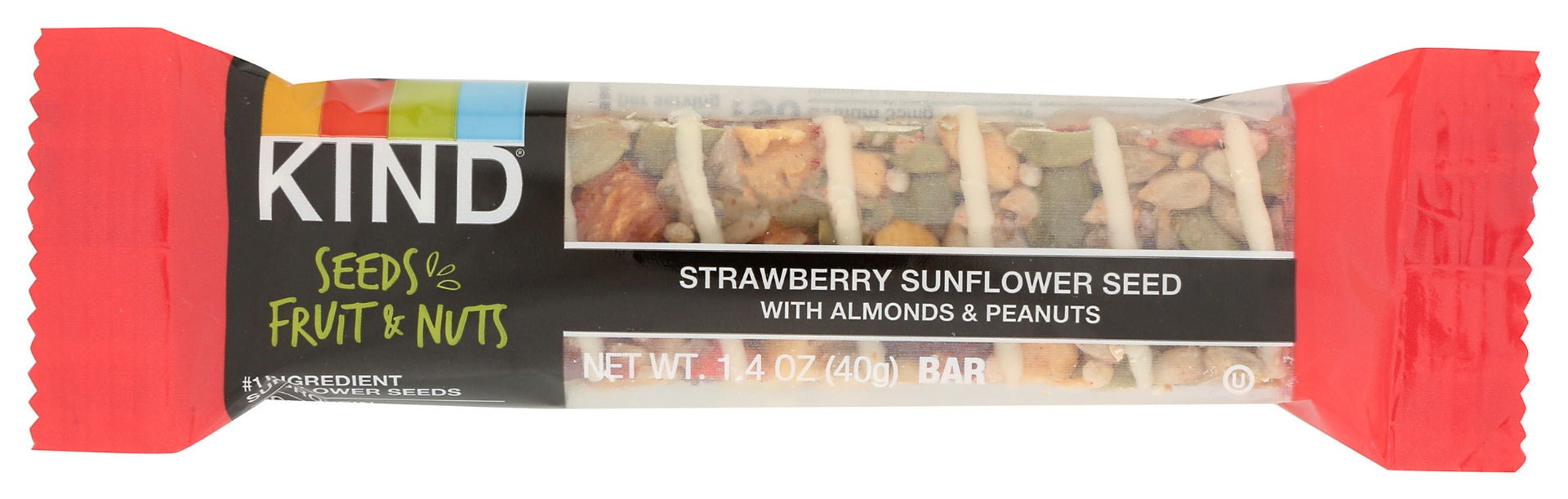 KIND: Seeds Fruit And Nuts Snack Bar Strawberry Sunflower Seed, 1.4 oz