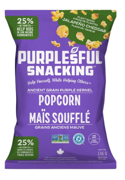 PURPLESFUL: Jalapeno Cheddar Popcorn, 4.79 oz