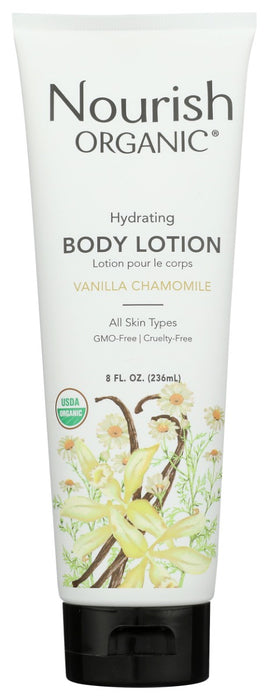 NOURISH: Organic Body Lotion Vanilla Chamomile, 8 oz