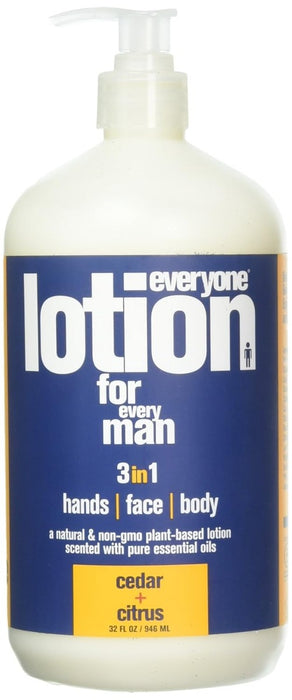 EVERYONE: Lotion for Men 3-in-1 Cedar Plus Citrus, 32 oz