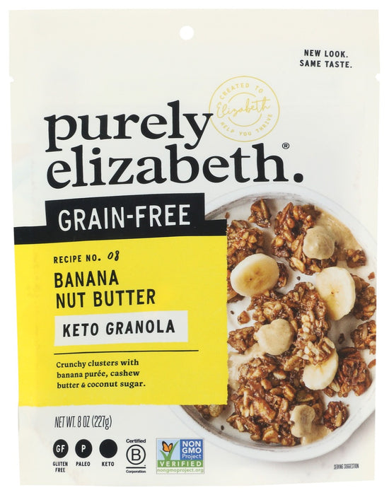 PURELY ELIZABETH: Granola Grain Free Banana Nut Butter, 8 oz