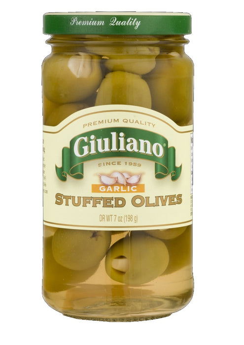 GIULIANO: Garlic Stuffed Olives, 7 oz