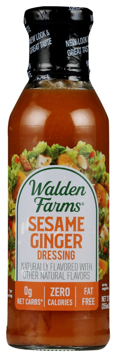 WALDEN FARMS: Calorie Free Dressing Sesame Ginger, 12 oz