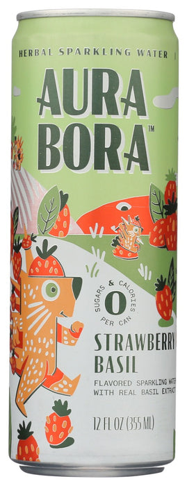 AURA BORA: Water Sparkling Basil Berry, 72 fo