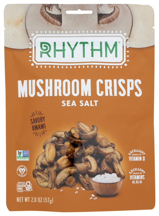 RHYTHM SUPERFOODS: Mushroom Sea Salt Crisps, 2 OZ