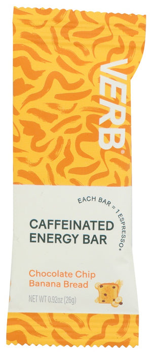 VERB ENERGY: Bar Chocolate Chip Banana Bread, 0.92 oz
