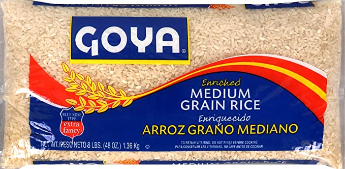 GOYA: Enriched Medium Grain Rice, 3 lb