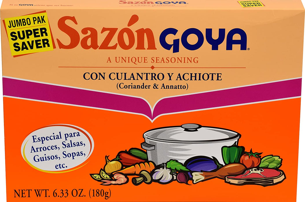 GOYA: Sazon Seasoning with Coriander & Annatto, 6.33 oz