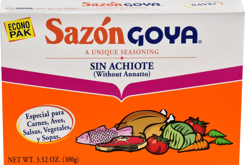 GOYA: Sazon Seasoning Without Annatto,, 3.52 oz