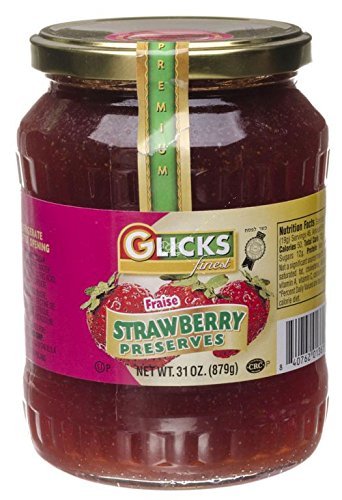 GLICKS: Strawberry Preserves, 31 oz