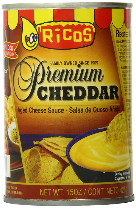 RICOS: Premium Cheddar Cheese Sauce, 15 oz