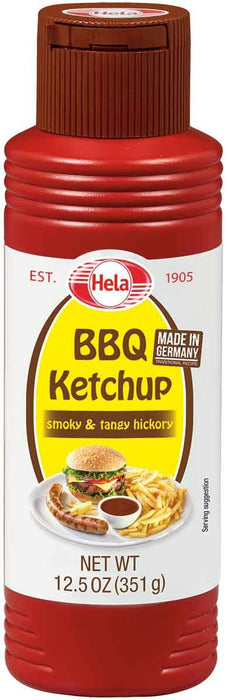 HELA: Smoky & Tangy Hickory BBQ Ketchup, 12.5 oz