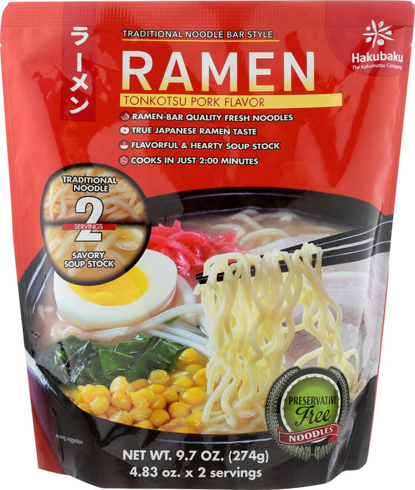 HAKUBAKU: Tonkotsu Pork Flavor Ramen, 9.7 oz