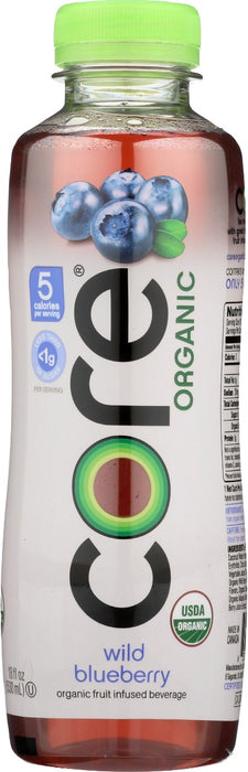 CORE ORGANIC: Wild Blueberry Fruit Infused Drink, 18 fo