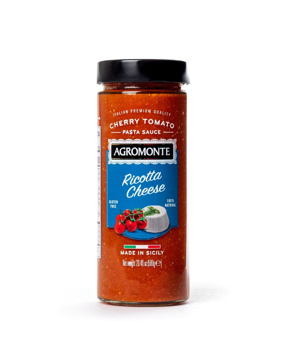 AGROMONTE: Cherry Tomato Pasta Sauce with Ricotta Cheese, 20.46 oz