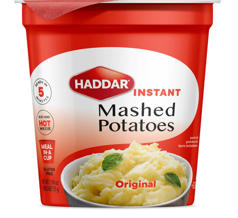 HADDAR: Original Instant Mashed Potato Cups, 1.94 oz