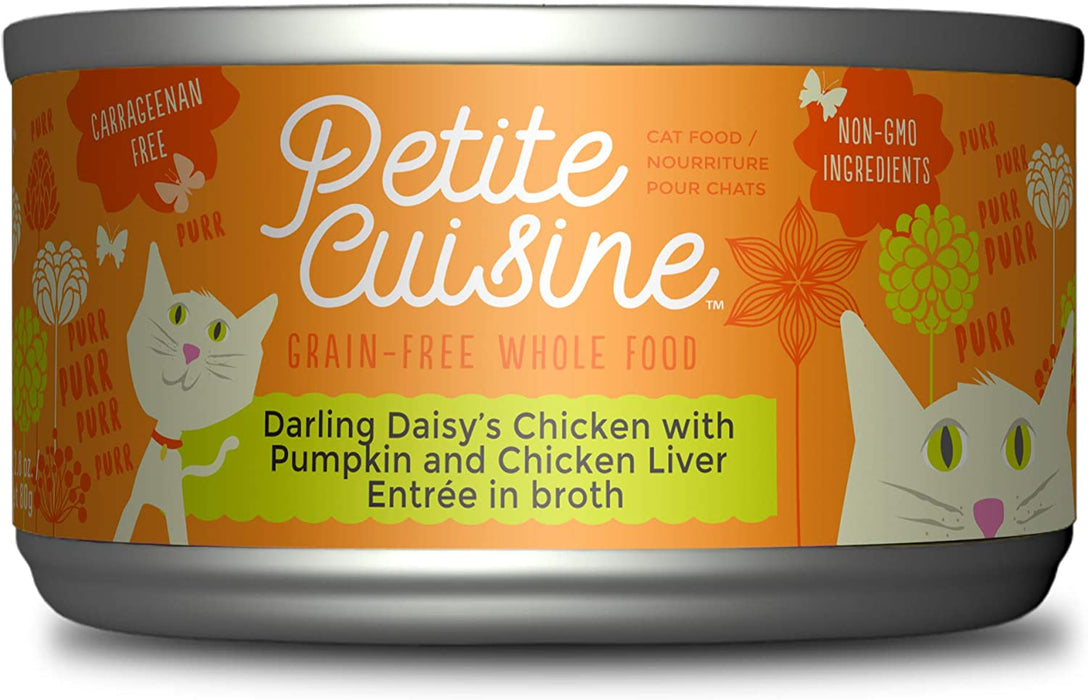PETITE CUISINE: Darling Daisy’s Chicken with Pumpkin & Chicken Liver Cat Food, 2.8 oz
