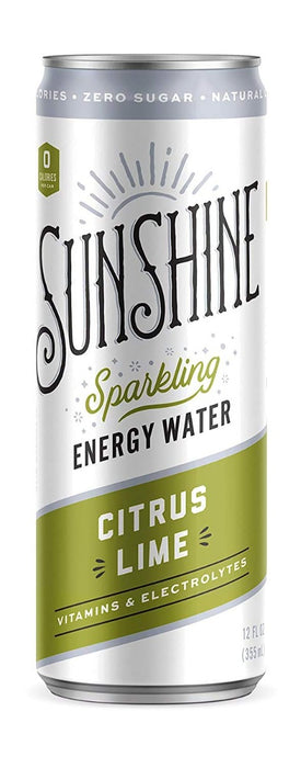 SUNSHINE: Citrus Lime Energy Water, 12 FO