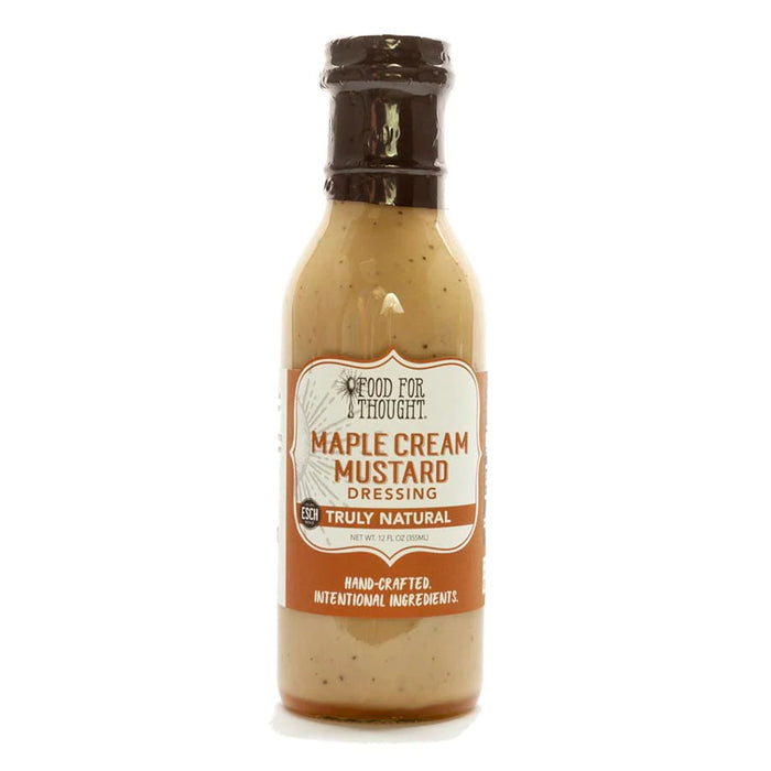 FOOD FOR THOUGHT: Truly Natural Maple Cream Mustard Dressing, 12 fo