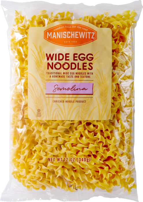 MANISCHEWITZ: Noodles Egg Wide Homestyle, 12 OZ