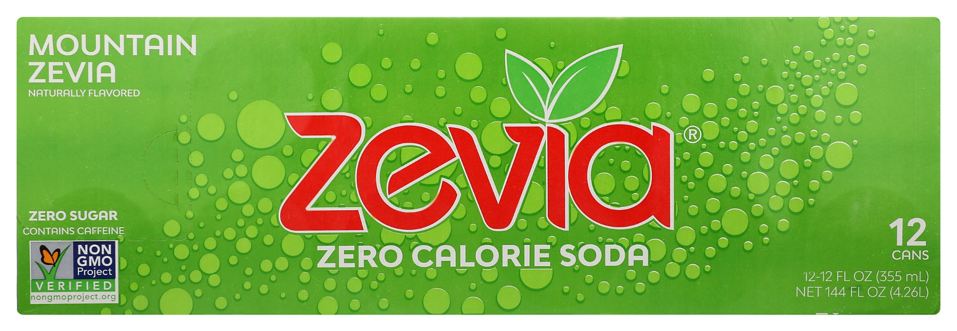 ZEVIA: Zero Calorie Mountain Zevia Soda, 144 fo