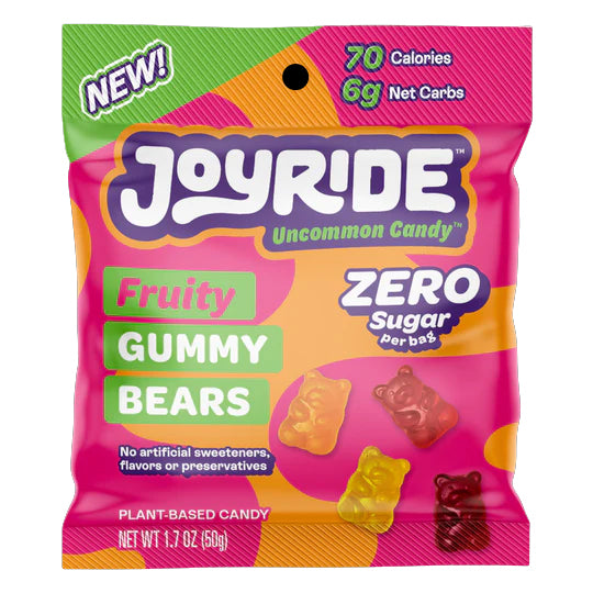 JOYRIDE: Fruity Bears Gummy Zero, 1.7 oz