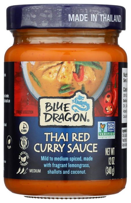BLUE DRAGON: Thai Red Curry Sauce, 12 fo