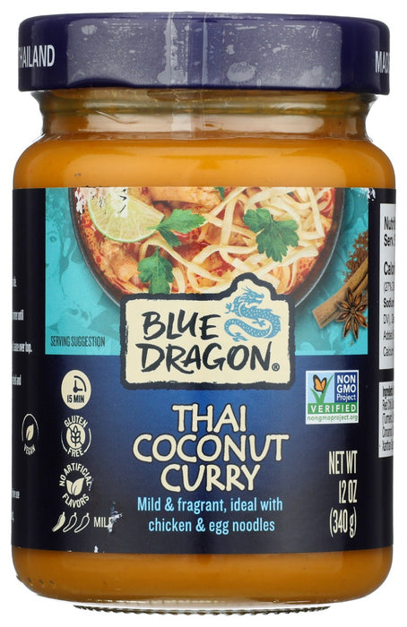 BLUE DRAGON: Thai Coconut Curry Sauce, 12 fo