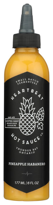 HEARTBEAT HOT SAUCE: Pineapple Habanero, 6 fo