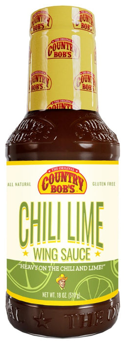 COUNTRY BOBS: Chili Lime Wing Sauce, 18 oz