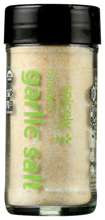 SPICELY ORGANICS: Organic Garlic Salt Seasoning, 3.4 oz