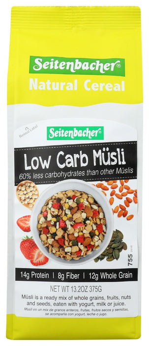 SEITENBACHER: Muesli Cereal Low Carb Mix, 13.2 oz