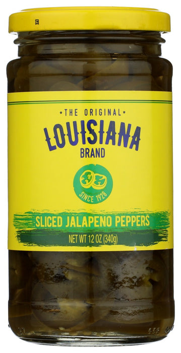 LOUISIANA BRAND: Sliced Jalapeno Peppers, 12 oz