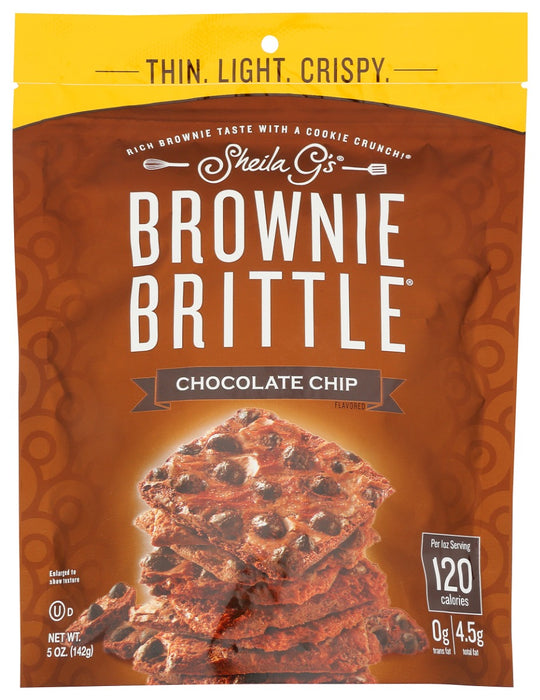 SHEILA GS: Chocolate Chip Brownie Brittle, 5 oz