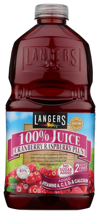LANGERS: Cranberry Raspberry Plus Juice, 64 fo